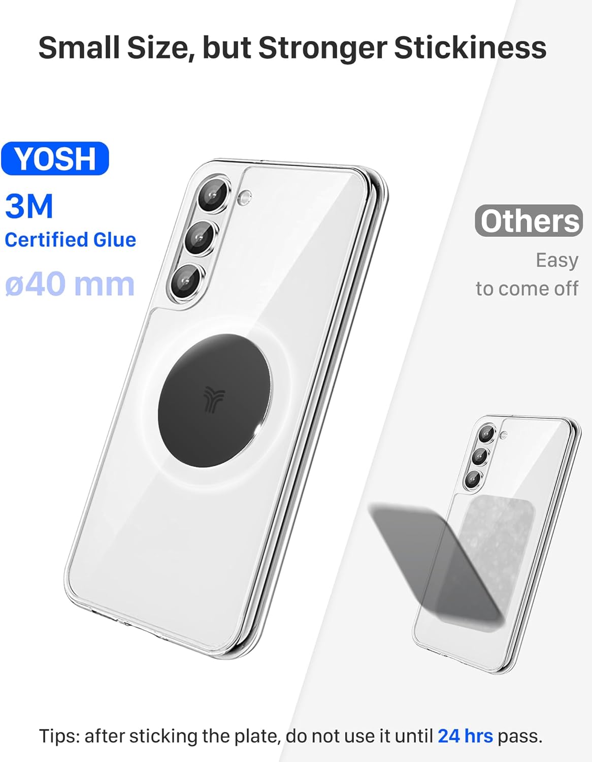 YOSH Magnetische Telefon-Autohalterung, 2023 Verbesserte Autotelefonhalterung Magnetische Lüftungsöffnung im Auto, Handyhalterung Magnet für iPhone 15 14 13 12 11 Pro Max X Samsung S23 S22 Huawei P50 P40 usw. 2er-Pack
