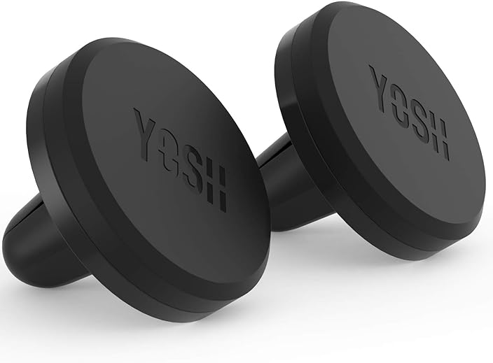 YOSH Auto-Telefonhalter, magnetische Telefon-Autohalterung für Lüftungsschlitze, verbesserte stärkste Magnete und superstabil, Telefonhalter für Autolüftung, kompatibel mit iPhone, Samsung, Huawei, Xiaomi, wird mit Metallplatten geliefert