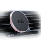 YOSH MagSafe Car Mount, Magnetic Phone Holder Air Vent, Car Phone Holder Cradle for iPhone 17/16/15/14/13/12, No Metal Plate Needed, Black-pink（副本）