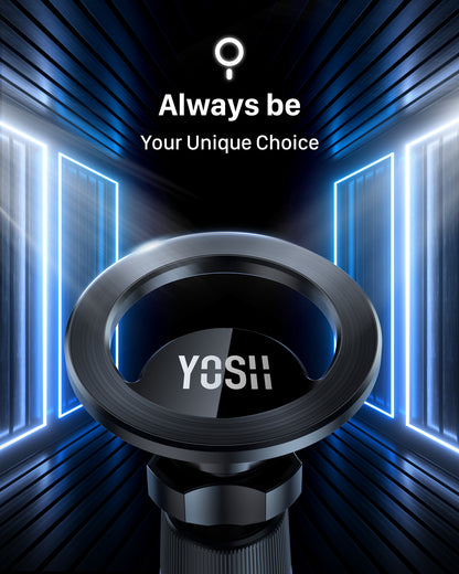 YOSH for MagSafe Car Mount, 2024 Air Vent Magnetic Phone Car Mount with 20 x N55 Magnets & 60g Ultra-Light Design, Super Stable iPhone Car Holder for iPhone 16/15/14/13/12 Series & MagSafe Case