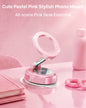 YOSH Pink Vacuum Car Phone Holder for Magsafe, Foldable Magnetic Phone Mount with 360° Adjustable Arm for Video Recording, Content Creation & Car Use, for iPhone Samsung Pixel
