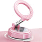 YOSH Pink Vacuum Car Phone Holder for Magsafe, Foldable Magnetic Phone Mount with 360° Adjustable Arm for Video Recording, Content Creation & Car Use, for iPhone Samsung Pixel