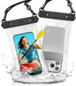 YOSH Waterproof Phone Pouch 2 Pack, Innovative Floating Technology & IPX8 Waterproof Phone Case for Swimming Travel Beach, 7.5 inch Underwater Case for iPhone 17 Pro Max Samsung Xiaomi- Water Clear