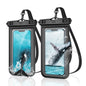 YOSH IPX8 Waterproof Phone Pouch 2-Pack, Underwater Phone Case, iPhone Waterproof Case with Lanyard, Dry Bag for iPhone 17 16 15 14 13 12 11, Samsung S24 S23 S22, Huawei Xiaomi up to 6.8 inches-Black