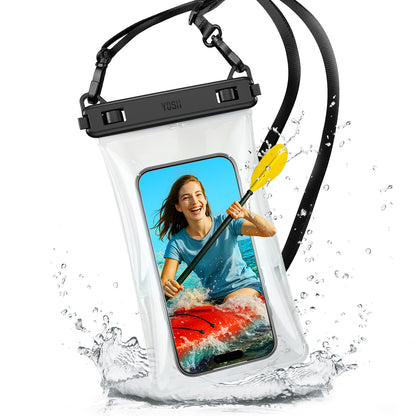 YOSH 7.5 inch Large Capacity Waterproof Phone Pouch Floating [3D Seamless Body], IPX8 TPU Waterproof Phone Case for Swimming Kayaking Surfing for iPhone 17 16 15 14 Pro Max Samsung S25 S24 S23 Ultra