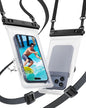 YOSH Crossbody Waterproof Phone Pouch, 2 Pack Waterproof Phone Case, 7.5" | Seamless One-Piece Body, IPX8 Underwater Phone Cases for iPhone 17 16 15 14 Pro Max Samsung S26 S25 S24 S23 Ultra Xiaomi 17