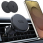 YOSH 2023 Magnetische Autotelefonhalterung, Belüftung Verbesserte magnetische Handyhalterung mit doppeltem Verriegelungsclip für iPhone Samsung Huawei 