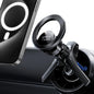 YOSH MagSafe Car Mount Round Air Vent for Mercedes Benz Audi A1 Mini Cooper 2006-2014/2020-2024, Magnetic Phone Mount with 20xN55 Magnets, Phone Holder Metal Hook for iPhone 16/15/14/13/12 Samsung