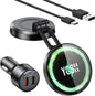 YOSH MagSafe Car Charger Mount, 15W Charging Dashboard Wireless iPhone Car Charger, Magnetic Car Phone Holder with 36W Car Charger for iPhone 16/15/14/13/12 Series & All Phones with MagSafe Ring