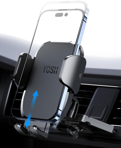 YOSH CD Phone Holder for Car, New Intelligent Memory Car Mount CD Slot Phone Holder, Upgraded Materials Cradle 360° Adjustable Mount Cradle for iPhone Samsung etc