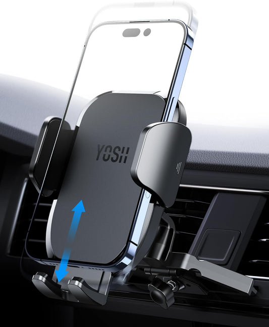 YOSH CD Phone Holder for Car, New Intelligent Memory Car Mount CD Slot Phone Holder, Upgraded Materials Cradle 360° Adjustable Mount Cradle for iPhone Samsung etc