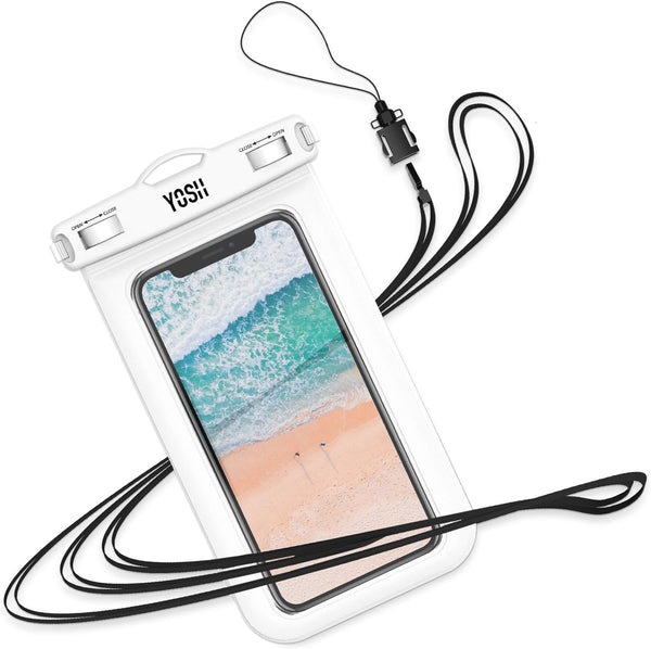 YOSH IPX8 Waterproof Phone Case, Underwater Phone Pouch Dry Bag with Lanyard for iPhone 11 XS max XR X 8 7 6 plus, Samsung S9 S8, Huawei P30 P20, etc. [up to 6.8”], For Swimming/Snorkelling/Hiking