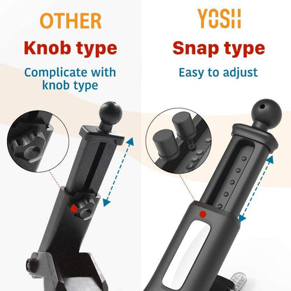 YOSH Magnetic Phone Car Mount for Dashboard & Windscreen, 360°Rotation with 6 Strong Magnets & Washable Sticky Suction Cup, Adjustable Car Phone Holder Cradle for iPhone 16 15 14 13 12 Samsung Huawei