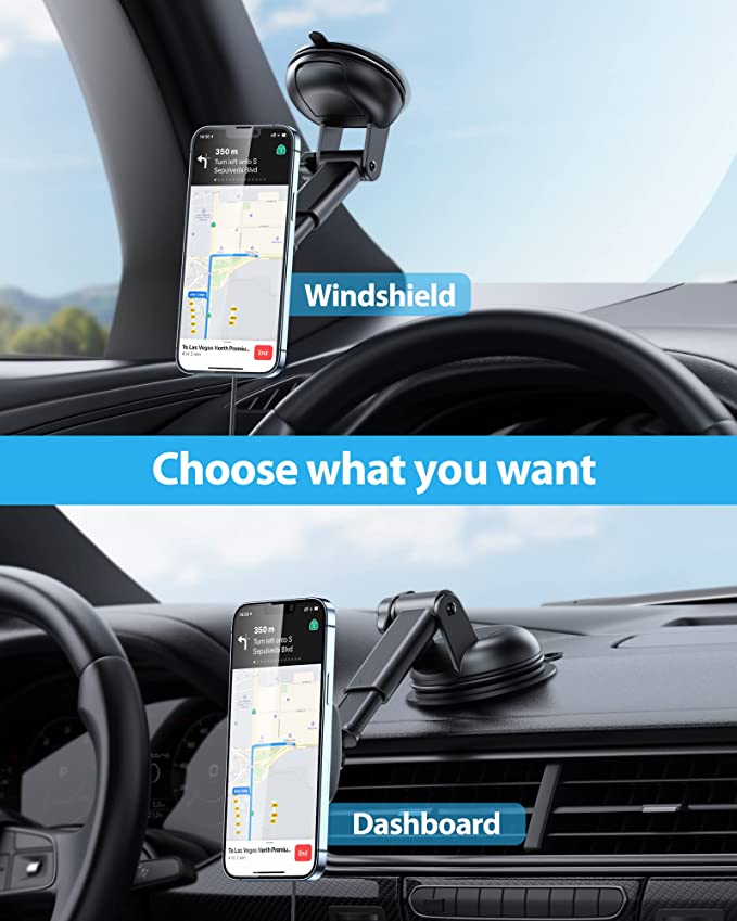 YOSH MagSafe Wireless Charger Dashboard Car Phone Holder